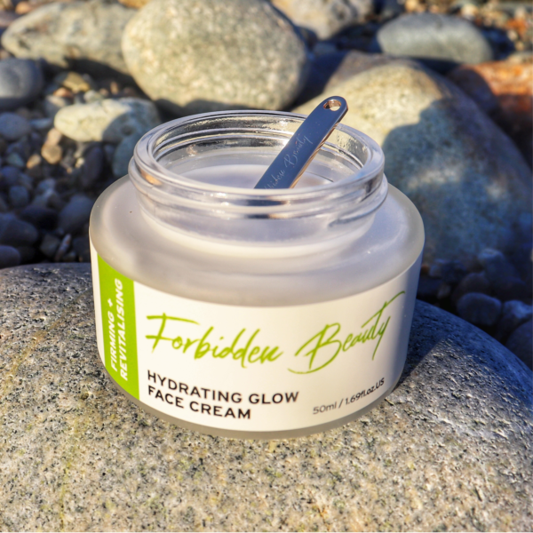 face cream on beach image