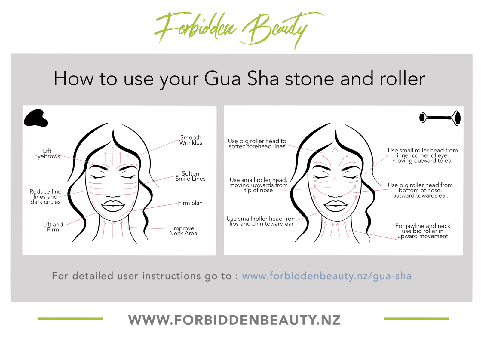 Gua Sha Facial Massage With Our Premium Stone 1 Forbidden Beauty