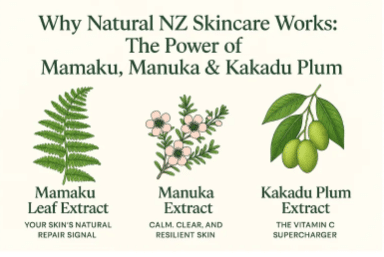 Why Natural NZ Skincare Works : The Power of Mamaku, Manuka and Kakadu Plum 4 Natural NZ Skincare ingredients image